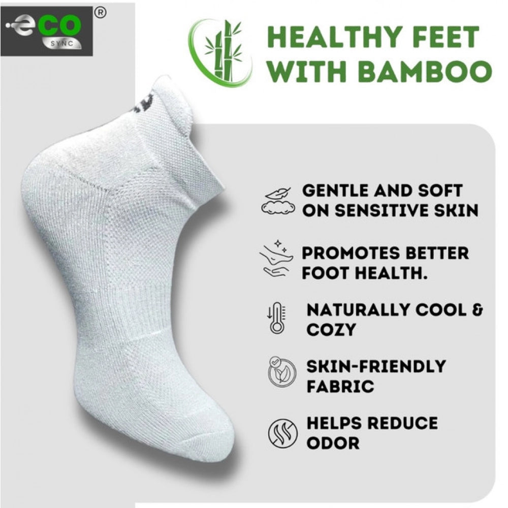 4_Pair Set Unisex Casual Cotton Printed Ankle Length Socks (Multicolor)