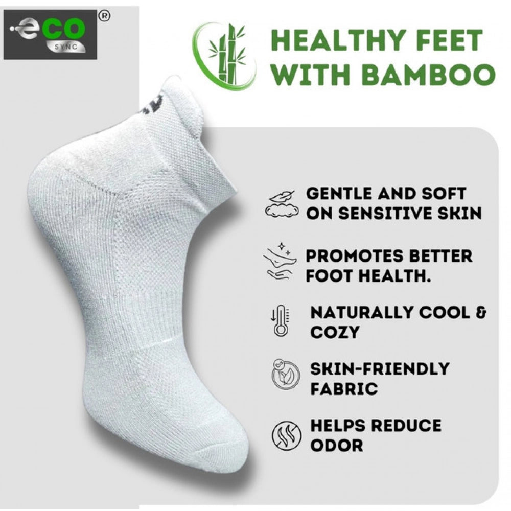 4_Pair Set Unisex Casual Cotton Printed Ankle Length Socks (Multicolor)