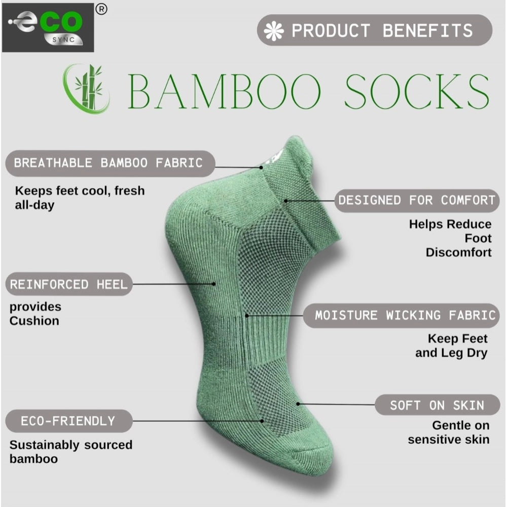 4_Pair Set Unisex Casual Cotton Printed Ankle Length Socks (Multicolor)