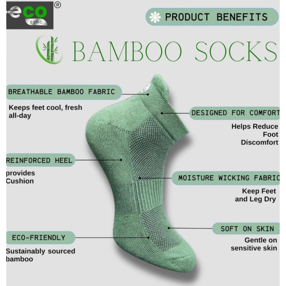 4_Pair Set Unisex Casual Cotton Printed Ankle Length Socks (Multicolor)