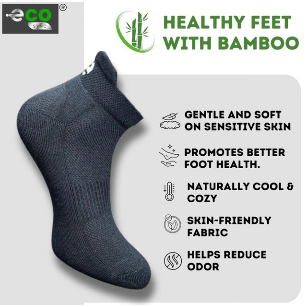 4_Pair Set Unisex Casual Cotton Printed Ankle Length Socks (Multicolor)