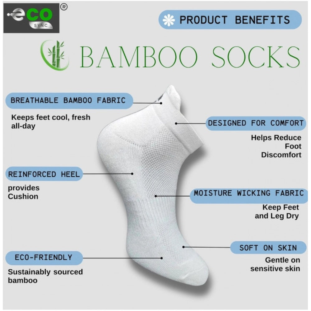 4_Pair Set Unisex Casual Cotton Printed Ankle Length Socks (Multicolor)