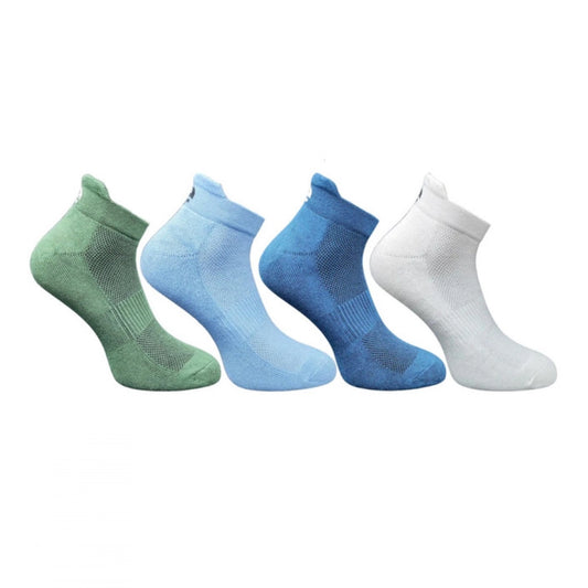 4_Pair Set Unisex Casual Cotton Printed Ankle Length Socks (Multicolor)