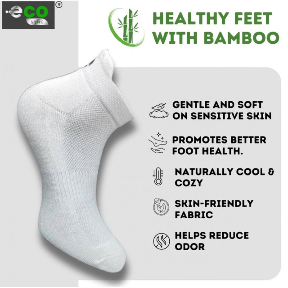 4_Pair Set Unisex Casual Cotton Printed Ankle Length Socks (Multicolor)