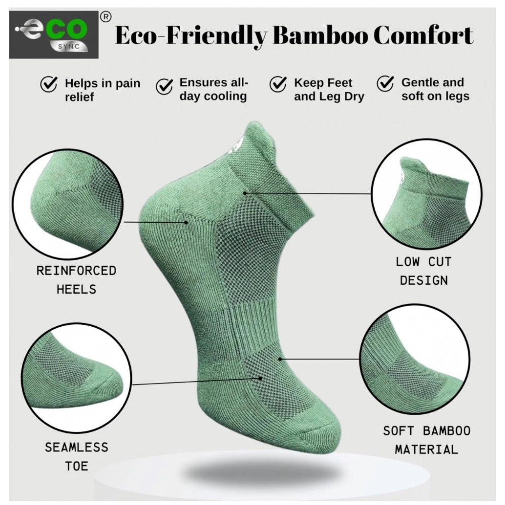 4_Pair Set Unisex Casual Cotton Printed Ankle Length Socks (Multicolor)