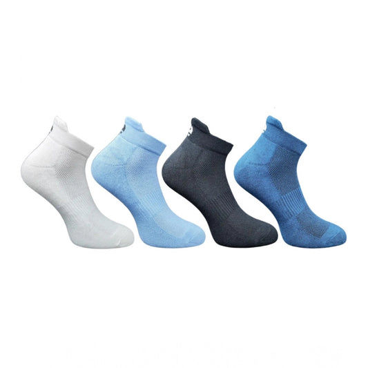 4_Pair Set Unisex Casual Cotton Printed Ankle Length Socks (Multicolor)