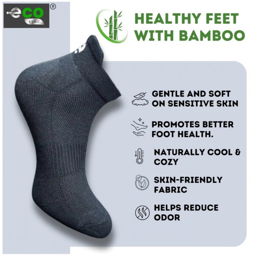 4_Pair Set Unisex Casual Cotton Printed Ankle Length Socks (Multicolor)