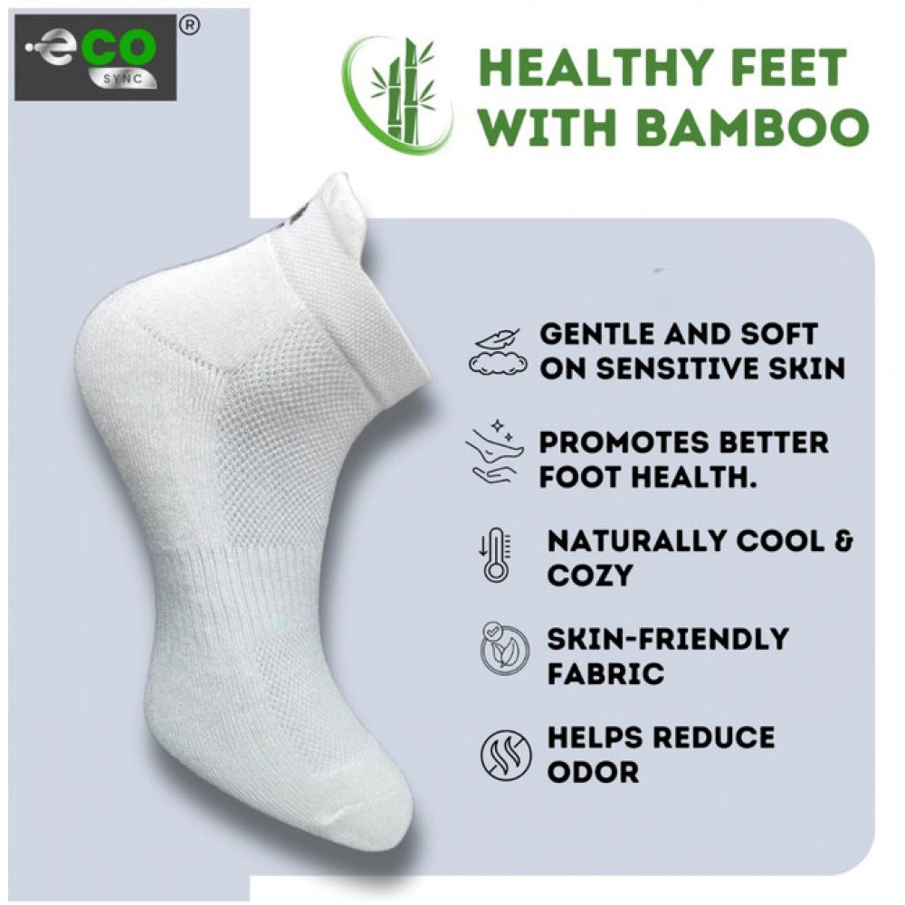 4_Pair Set Unisex Casual Cotton Printed Ankle Length Socks (Multicolor)