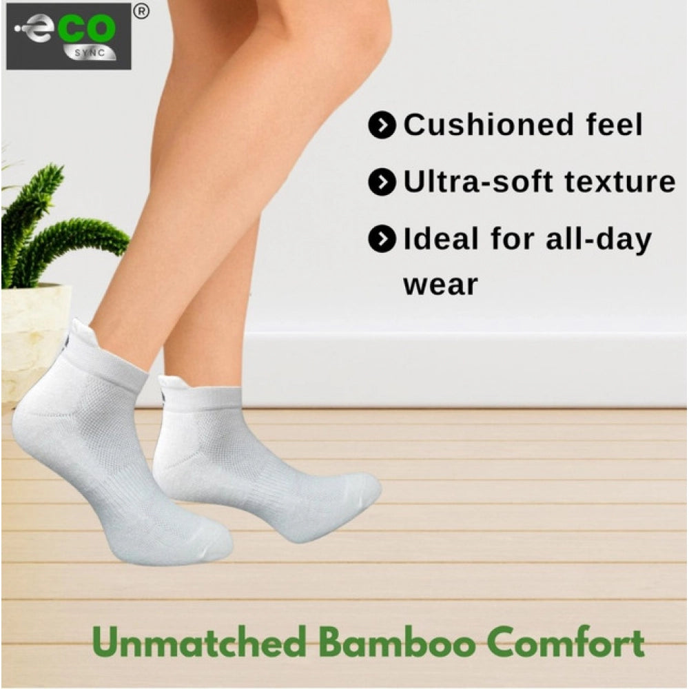 4_Pair Set Unisex Casual Cotton Printed Ankle Length Socks (Multicolor)