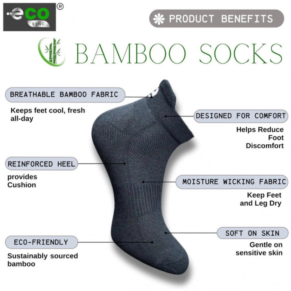 4_Pair Set Unisex Casual Cotton Printed Ankle Length Socks (Multicolor)