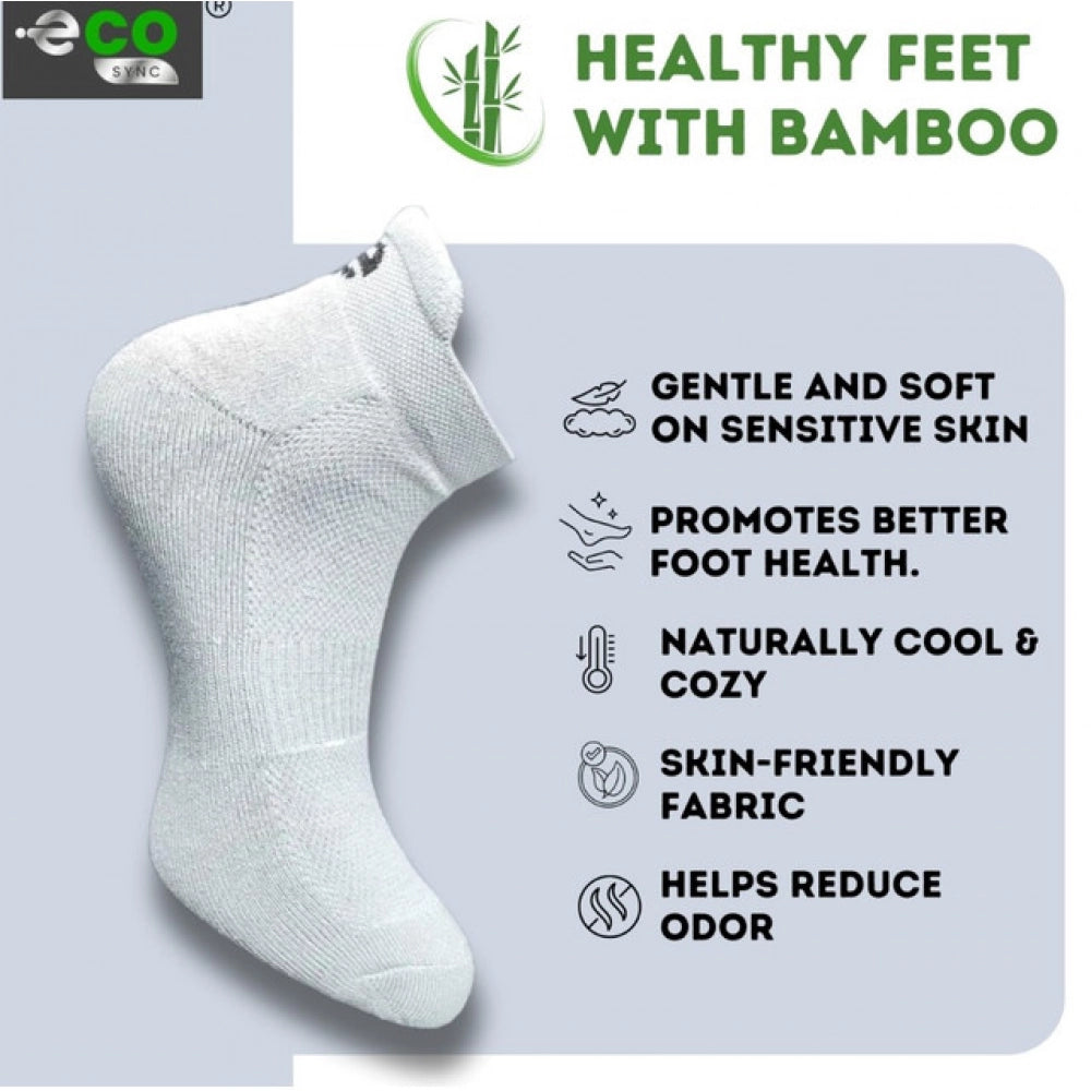 4_Pair Set Unisex Casual Cotton Printed Ankle Length Socks (Multicolor)