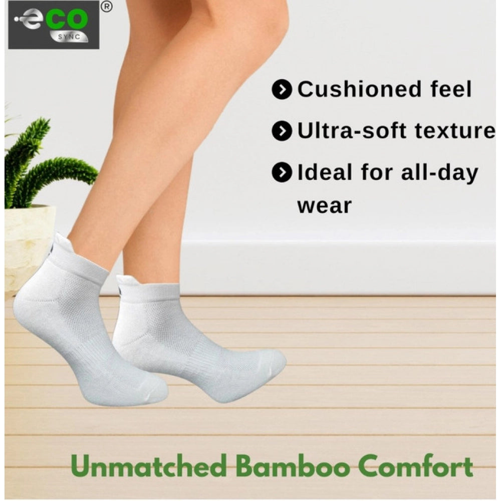 4_Pair Set Unisex Casual Cotton Printed Ankle Length Socks (Multicolor)