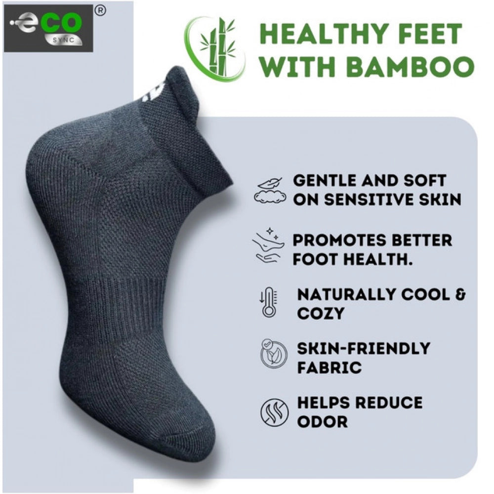 4_Pair Set Unisex Casual Cotton Printed Ankle Length Socks (Multicolor)