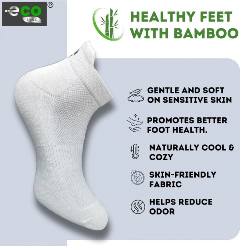 4_Pair Set Unisex Casual Cotton Printed Ankle Length Socks (Multicolor)