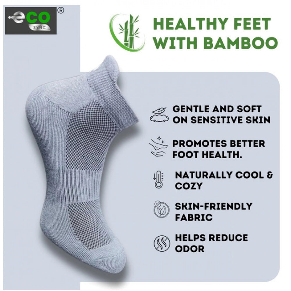 4_Pair Set Unisex Casual Cotton Printed Ankle Length Socks (Multicolor)