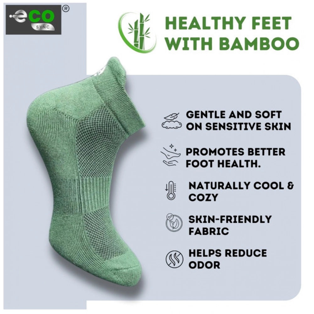 4_Pair Set Unisex Casual Cotton Printed Ankle Length Socks (Multicolor)