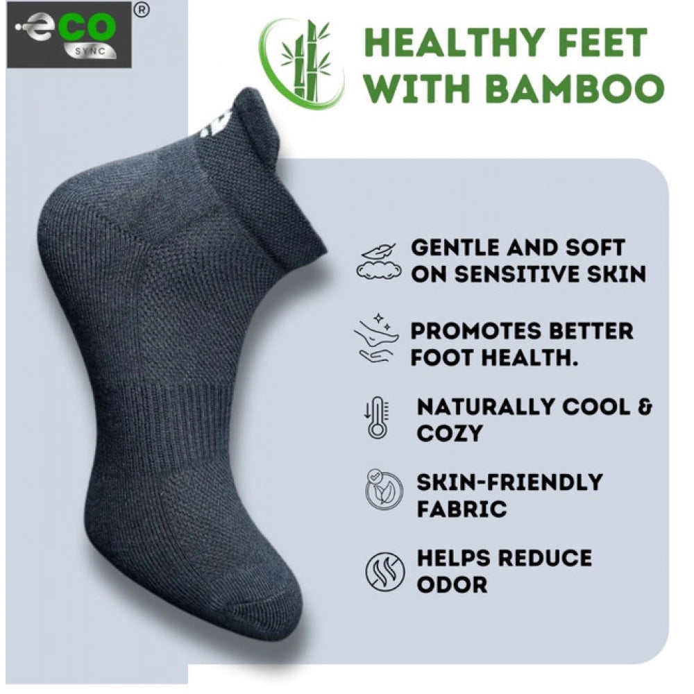 4_Pair Set Unisex Casual Cotton Printed Ankle Length Socks (Multicolor)