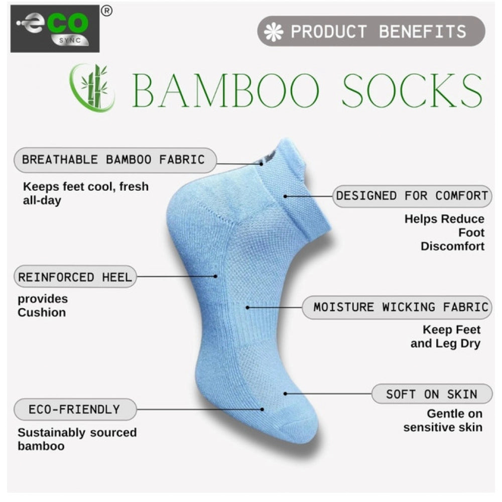 4_Pair Set Unisex Casual Cotton Printed Ankle Length Socks (Multicolor)