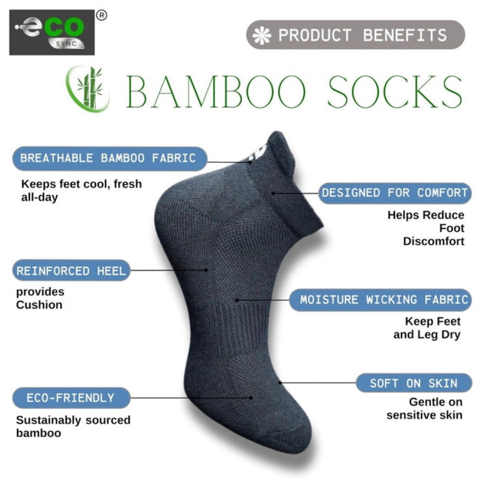 4_Pair Set Unisex Casual Cotton Printed Ankle Length Socks (Multicolor)