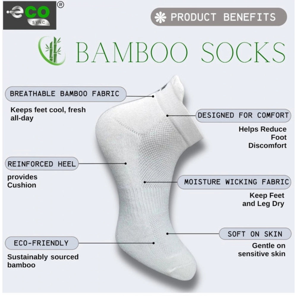 4_Pair Set Unisex Casual Cotton Printed Ankle Length Socks (Multicolor)