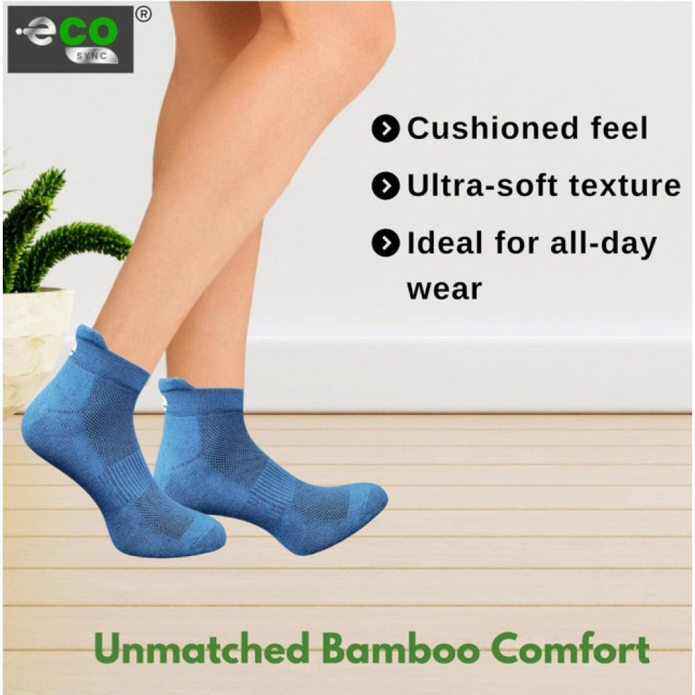 4_Pair Set Unisex Casual Cotton Printed Ankle Length Socks (Multicolor)