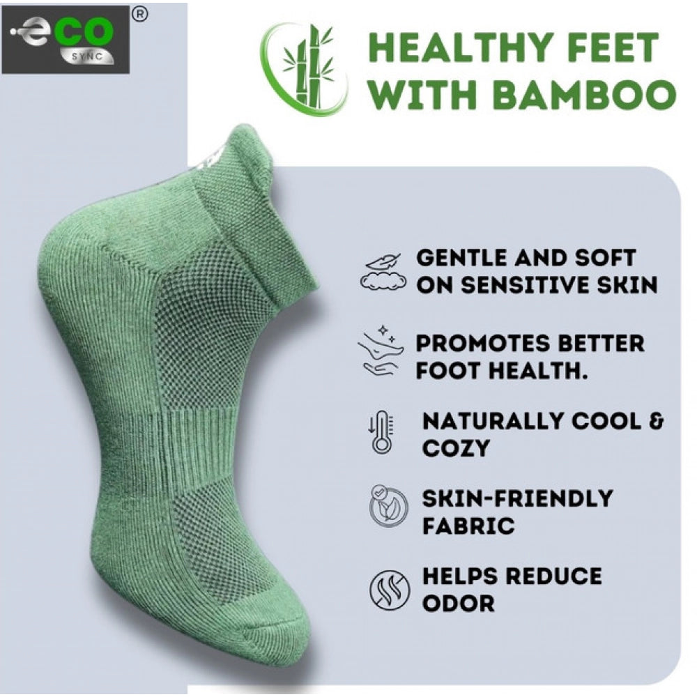 4_Pair Set Unisex Casual Cotton Printed Ankle Length Socks (Multicolor)