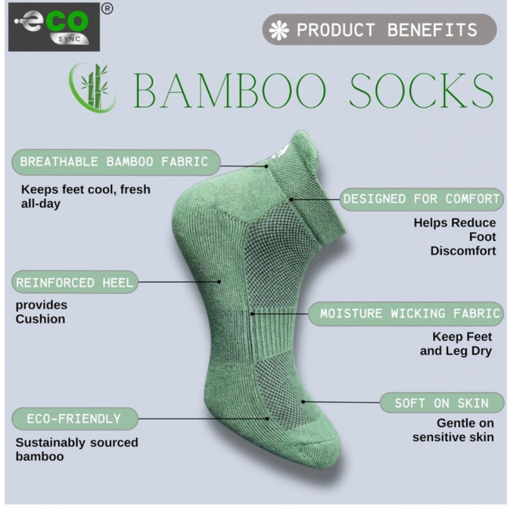 4_Pair Set Unisex Casual Cotton Printed Ankle Length Socks (Multicolor)