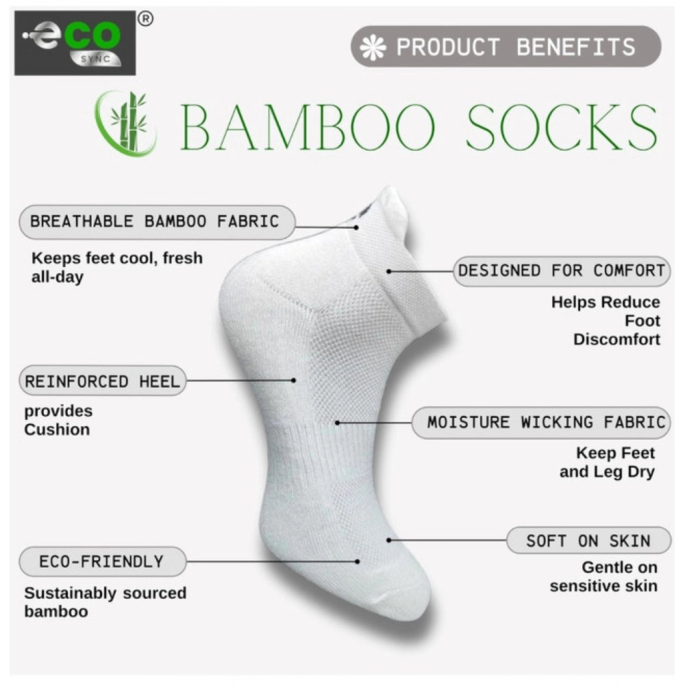 4_Pair Set Unisex Casual Cotton Printed Ankle Length Socks (Multicolor)