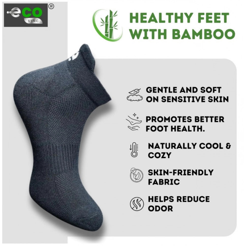 4_Pair Set Unisex Casual Cotton Printed Ankle Length Socks (Multicolor)