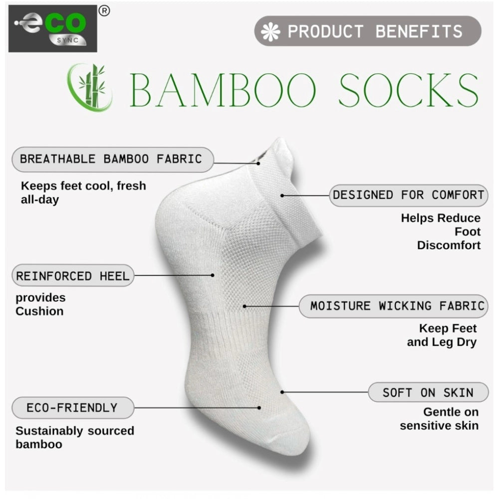 4_Pair Set Unisex Casual Cotton Printed Ankle Length Socks (Multicolor)