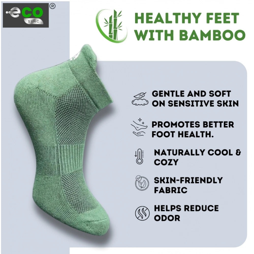 4_Pair Set Unisex Casual Cotton Printed Ankle Length Socks (Multicolor)