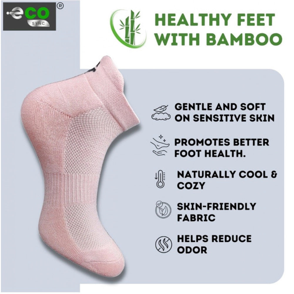 4_Pair Set Unisex Casual Cotton Printed Ankle Length Socks (Multicolor)