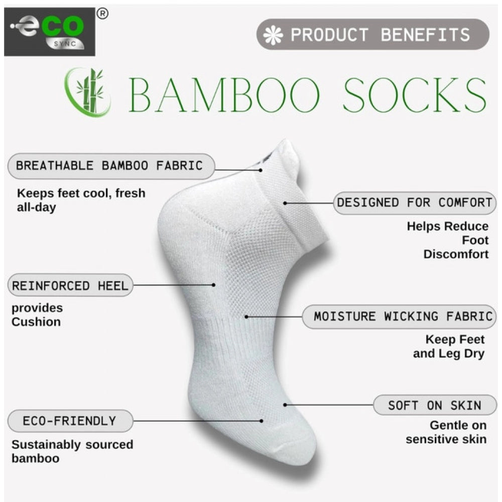 4_Pair Set Unisex Casual Cotton Printed Ankle Length Socks (Multicolor)