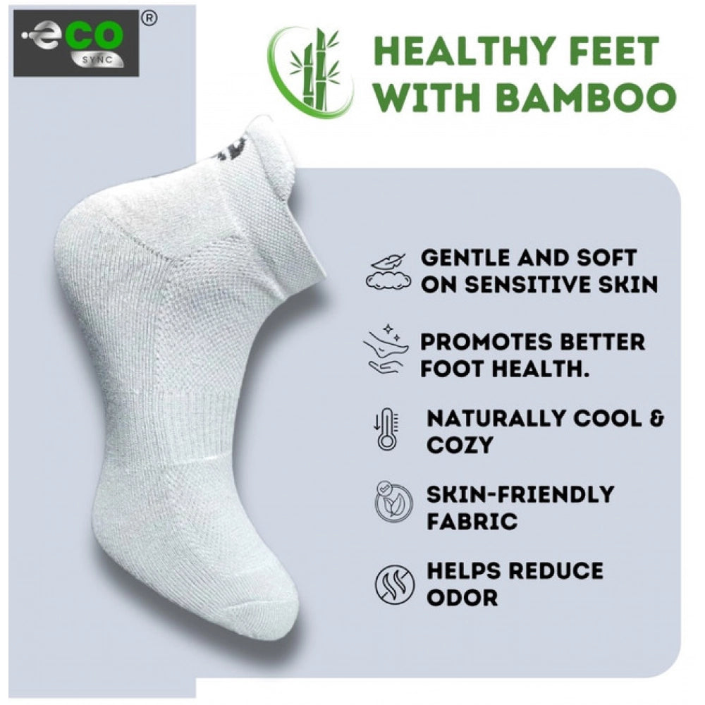 4_Pair Set Unisex Casual Cotton Printed Ankle Length Socks (Multicolor)