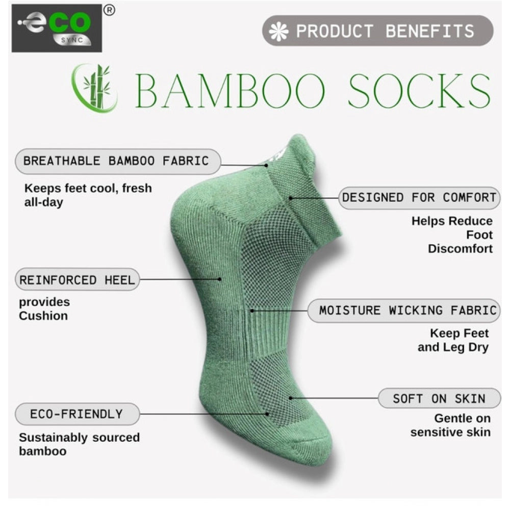 4_Pair Set Unisex Casual Cotton Printed Ankle Length Socks (Multicolor)