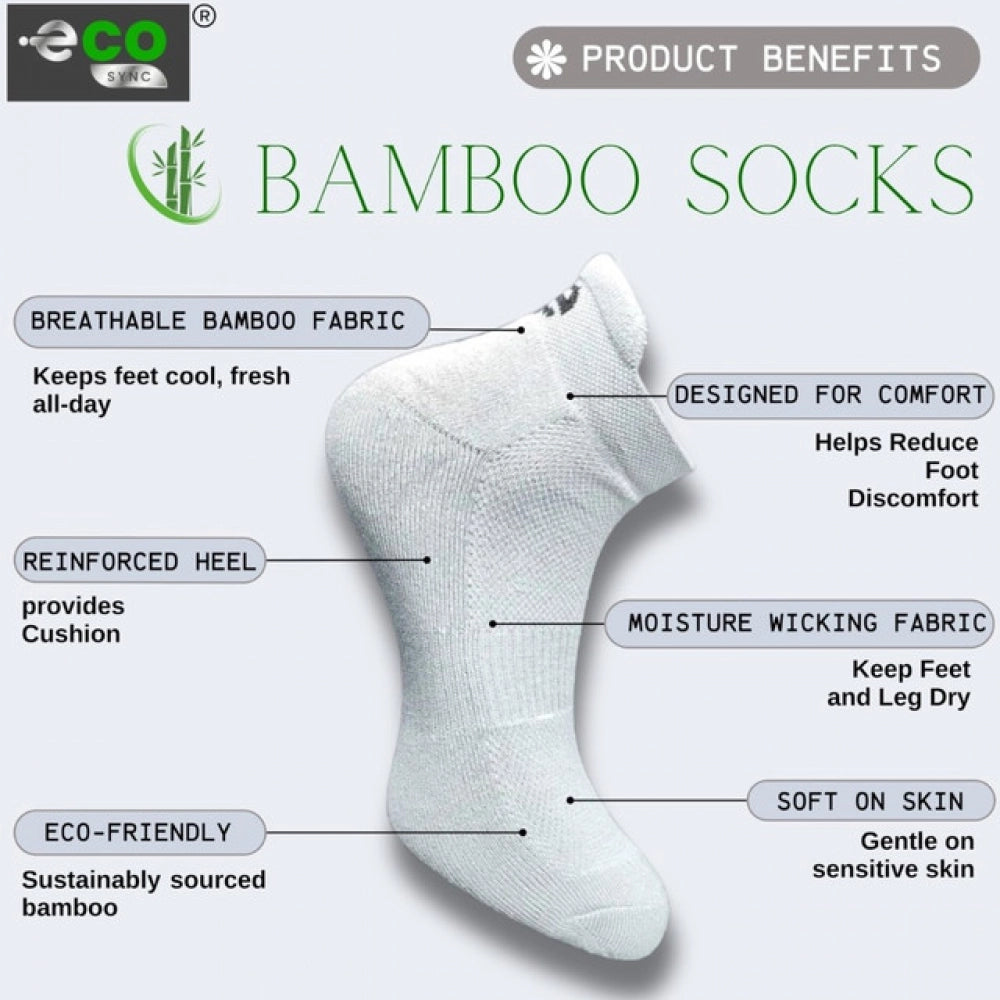 4_Pair Set Unisex Casual Cotton Printed Ankle Length Socks (Multicolor)