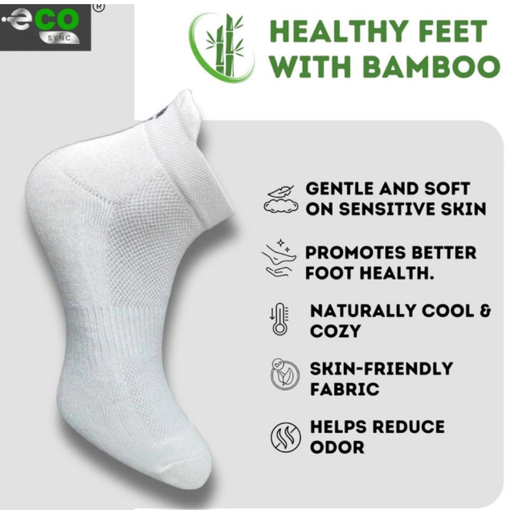 4_Pair Set Unisex Casual Cotton Printed Ankle Length Socks (Multicolor)