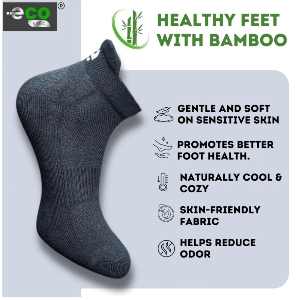 4_Pair Set Unisex Casual Cotton Printed Ankle Length Socks (Multicolor)