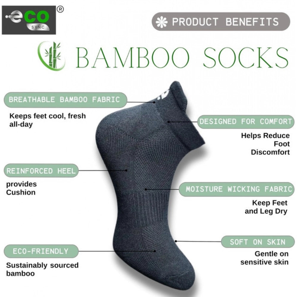 4_Pair Set Unisex Casual Cotton Printed Ankle Length Socks (Multicolor)