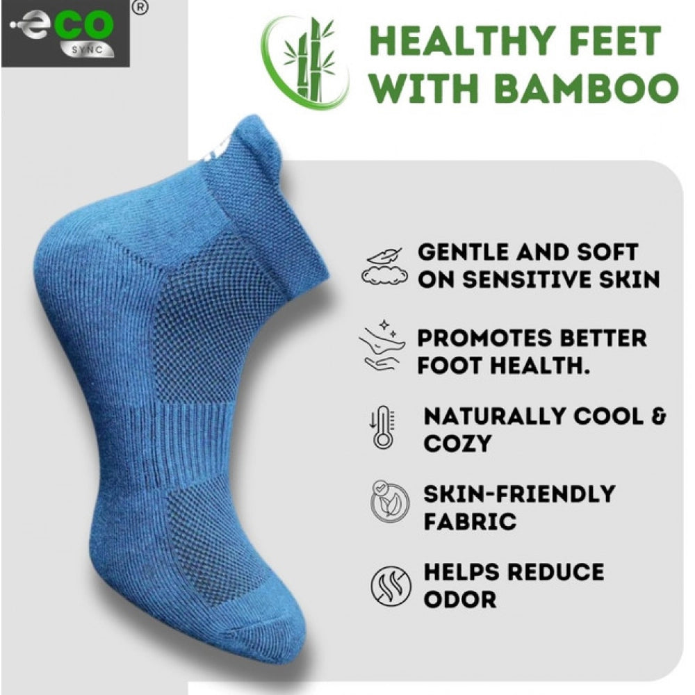 4_Pair Set Unisex Casual Cotton Printed Ankle Length Socks (Multicolor)