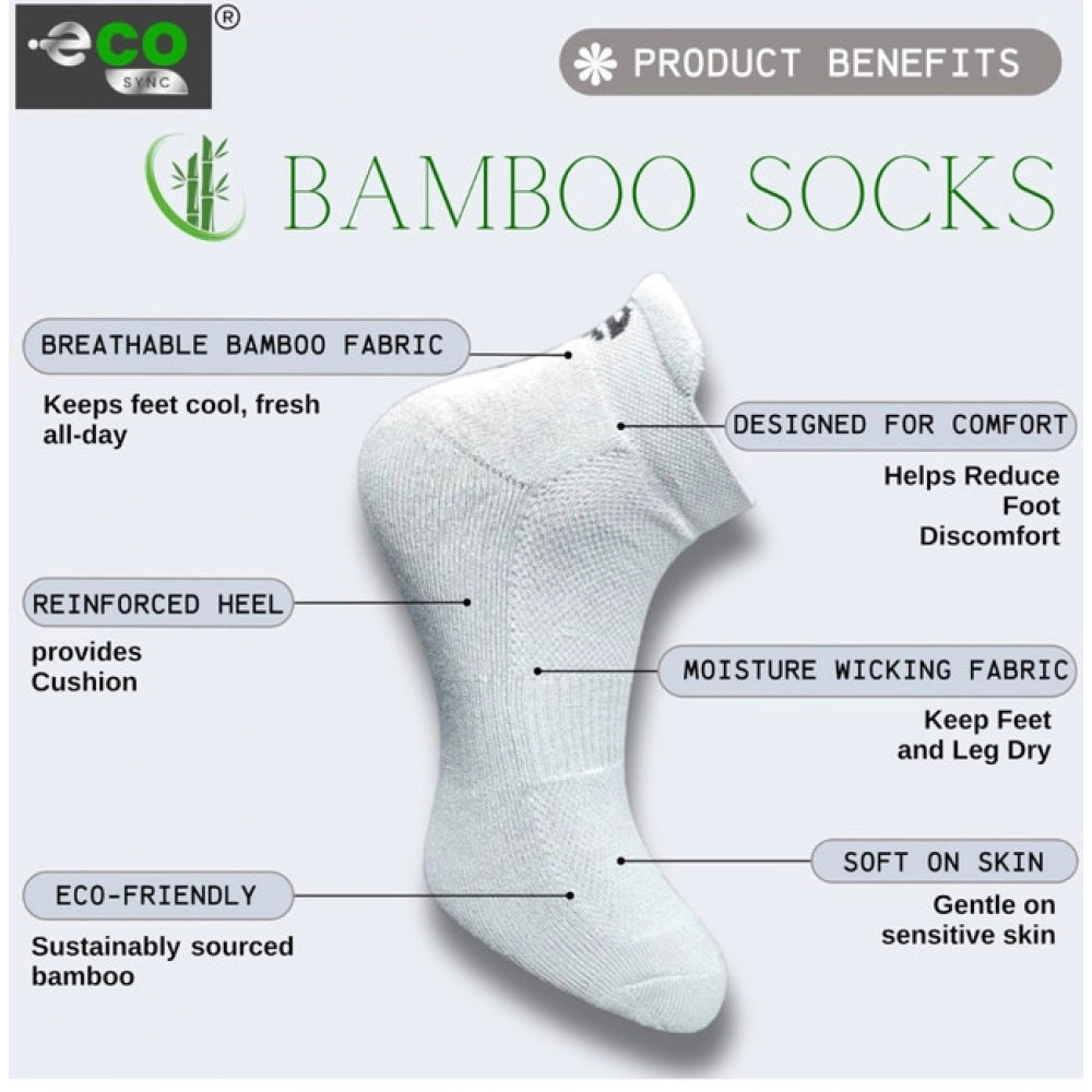 4_Pair Set Unisex Casual Cotton Printed Ankle Length Socks (Multicolor)