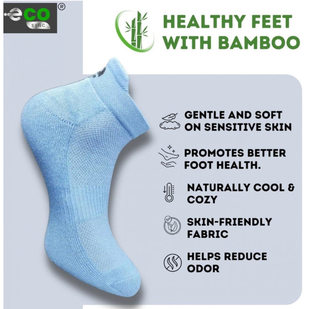 4_Pair Set Unisex Casual Cotton Printed Ankle Length Socks (Multicolor)