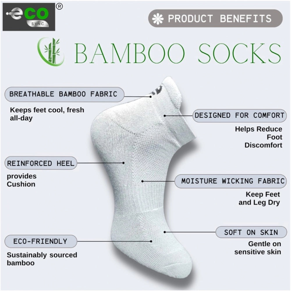 4_Pair Set Unisex Casual Cotton Printed Ankle Length Socks (Multicolor)