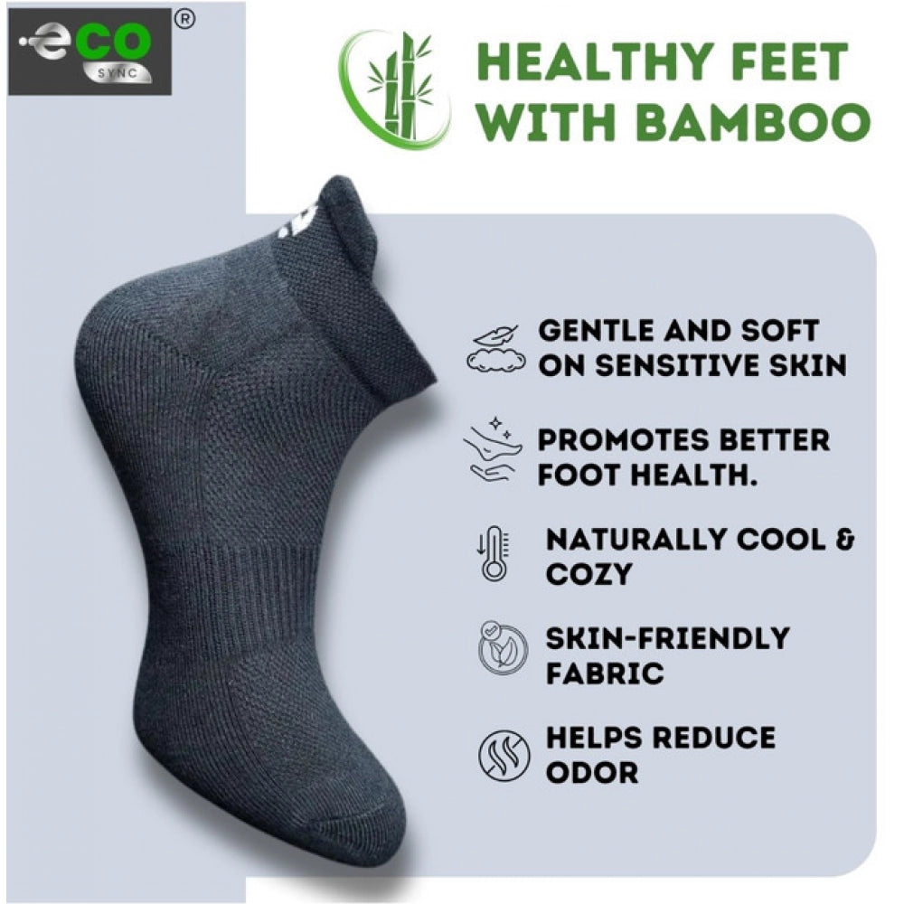 4_Pair Set Unisex Casual Cotton Printed Ankle Length Socks (Multicolor)