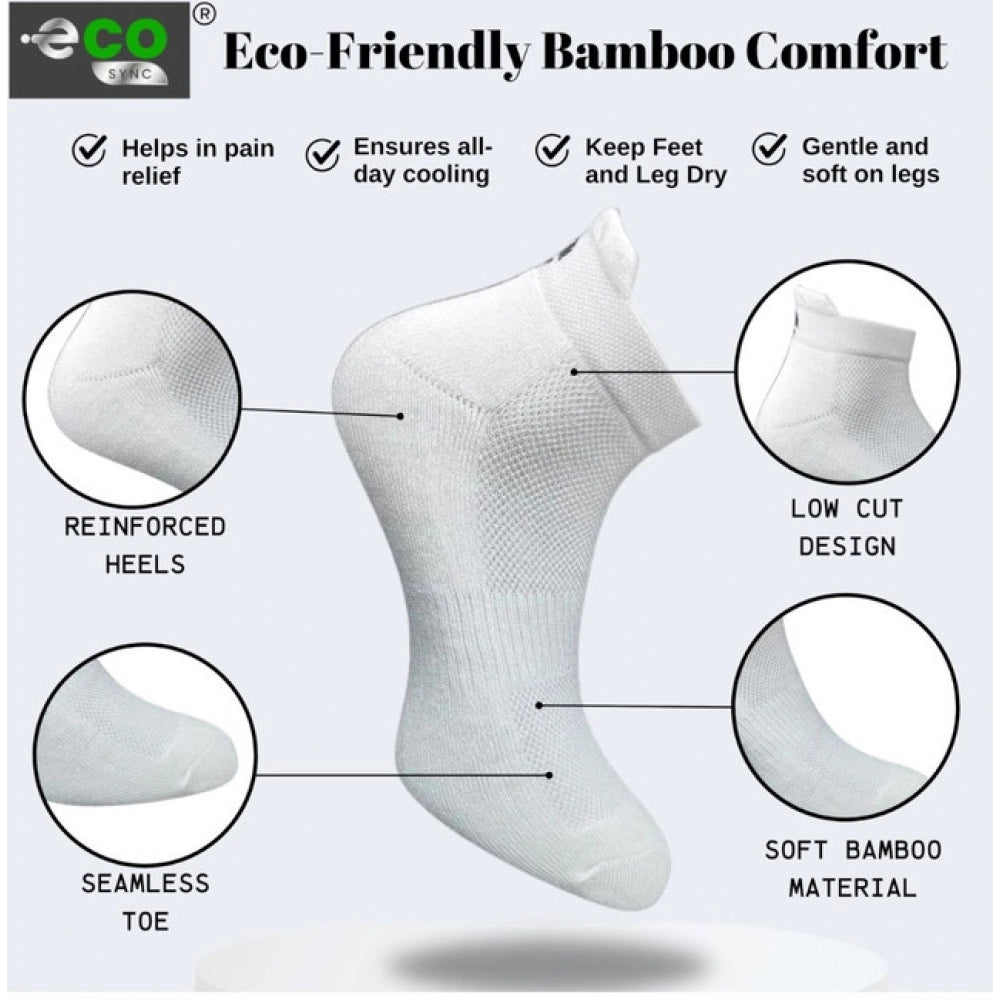 4_Pair Set Unisex Casual Cotton Printed Ankle Length Socks (Multicolor)