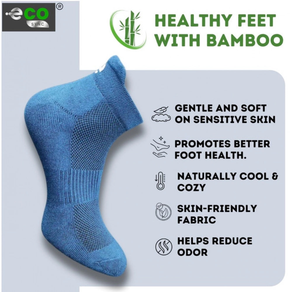 4_Pair Set Unisex Casual Cotton Printed Ankle Length Socks (Multicolor)