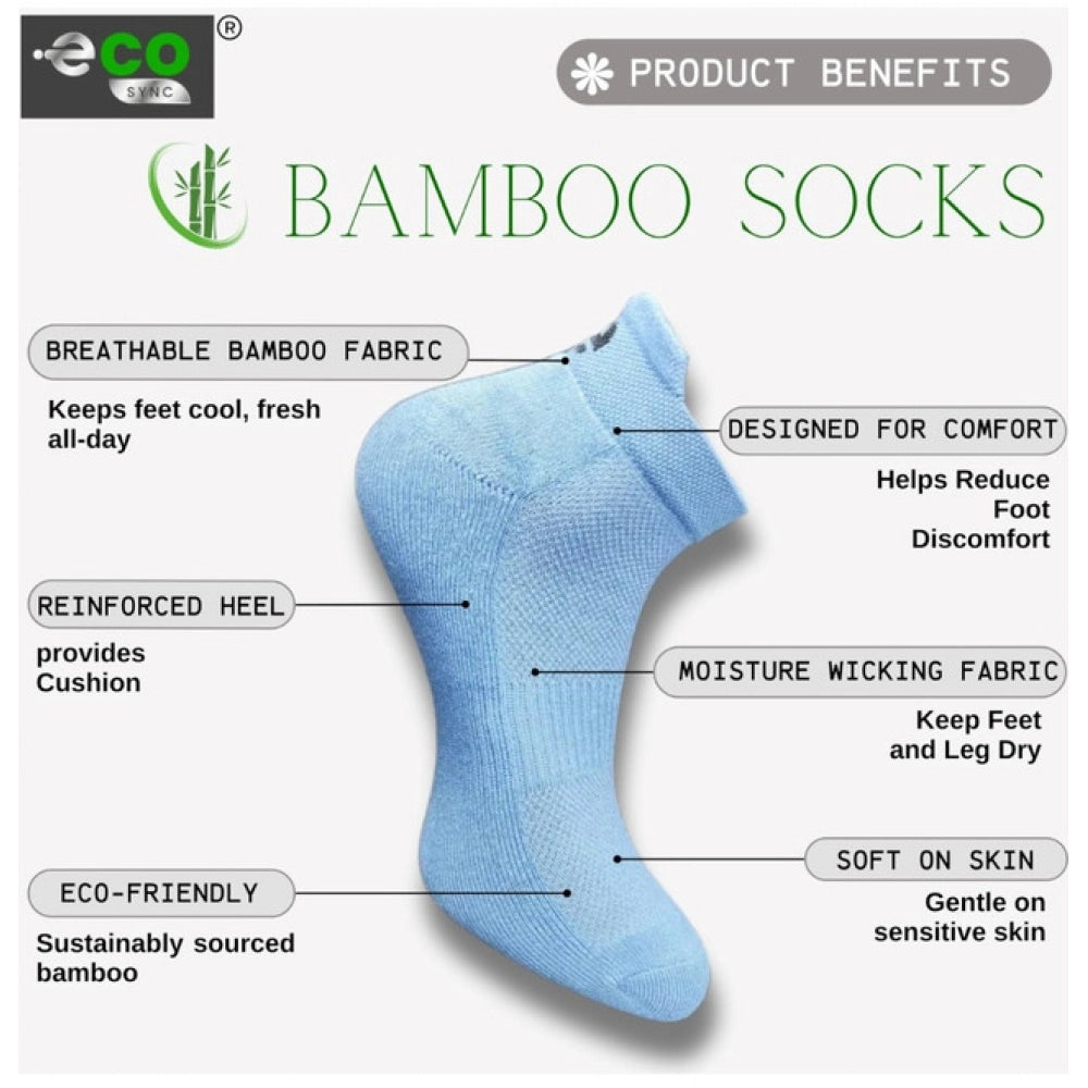 4_Pair Set Unisex Casual Cotton Printed Ankle Length Socks (Multicolor)