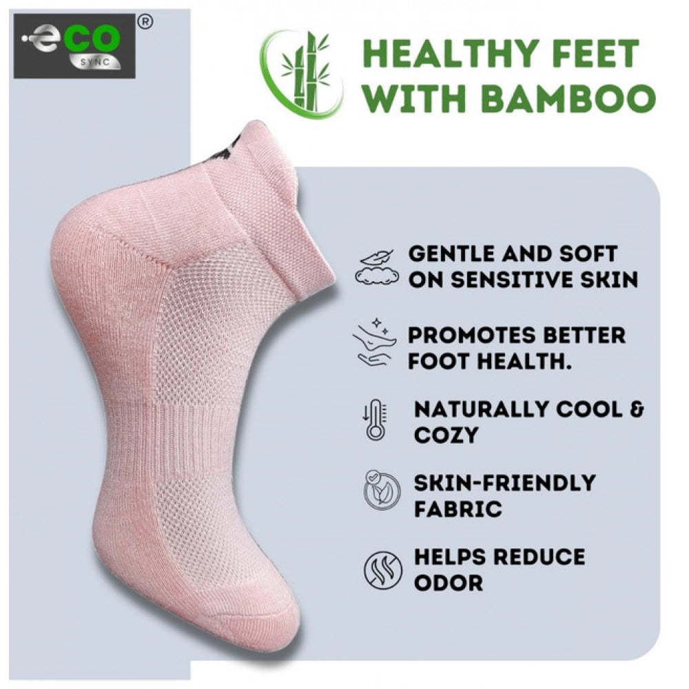 4_Pair Set Unisex Casual Cotton Printed Ankle Length Socks (Multicolor)