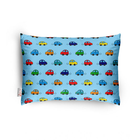 Soft Plush Printed Baby Infant Pillow for Kids Age 1 To 5 Years (Sky Blue)