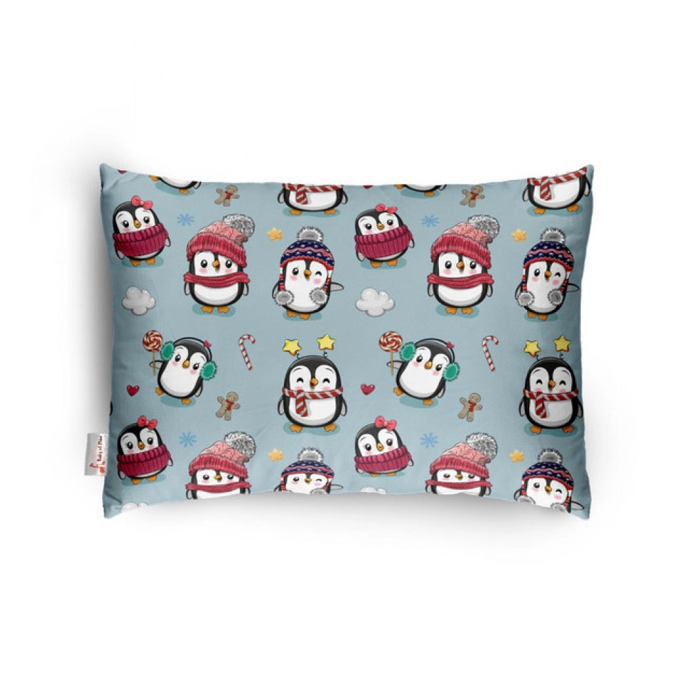 Soft Plush Printed Baby Infant Pillow for Kids Age 1 To 5 Years (Grey)